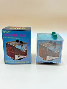 Vintage Revolving Rotary Photo Cube AM Transistor Radio W/Box -Tested Works - Picture 1 of 12