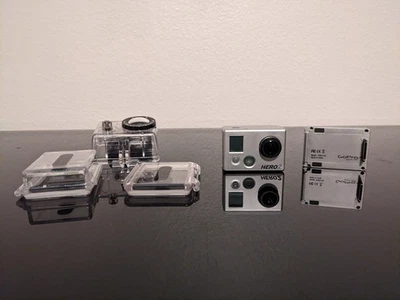 GoPro Hero 2 HD2-14 Action Camera + Battery Extension & Waterproof Case - Image 1 of 4