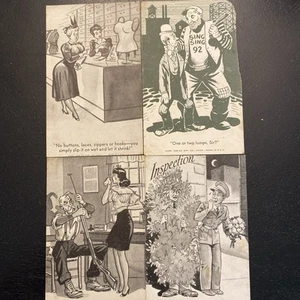 RARE 4 Vintage Comic Postcards EX. SUP. CO. Chicago Humorous 1943,1945 And 1948 - Picture 1 of 6