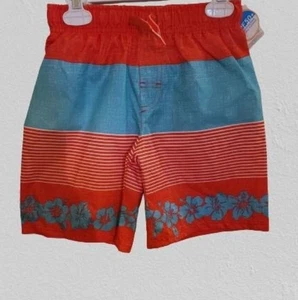 Boys Highland Originals Red & Blue Swim Trunks Size 7 New With Tags UPF50+ - Picture 1 of 1