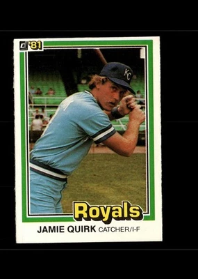 Jamie Quirk 1981 Donruss Baseball Card #341 Kansas City Royals - Image 1 of 2