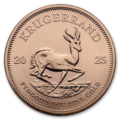 2025 1 oz South African Gold Krugerrand Coin BU - Image 1 of 3