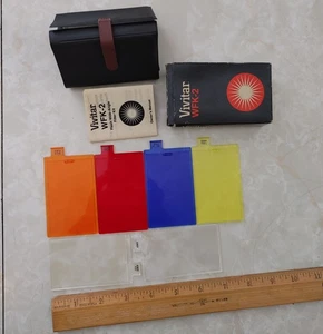 Vivitar WFK-2 Flash Wide-Angle Flash Filter Kit Clear & Multiple Colors #0238382 - Picture 1 of 7
