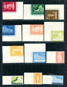 KROATIEN 1944 Lot 3 Satz ungezähnt VOJNI UNGÜLTIGI Farbtests - postfrisch - Bild 1 von 2