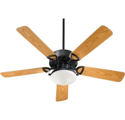 Quorum 143525-959 Estate Patio 52" 2-Light Patio Fan in Matte Black - Image 1 of 2