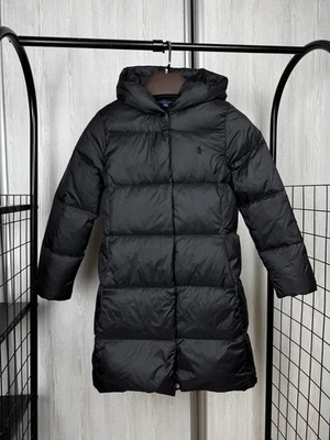 Polo Ralph Lauren black quilted long duck down winter jacket - Image 1 of 4