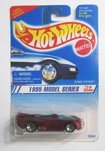 Hot Wheels Power Pistons 1995 Model Series #5 Near Mint Card MOC sp5 5-spoke 347 - Picture 1 of 1