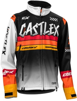 Chaqueta para nieve Castle X R24 Race para hombre blanca/negra/naranja Foto 1 de 2