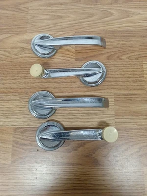 1957 1958 Ford Fairlane 500 Custom 300 interior door handles window cranks Set 4 - Image 1 of 4