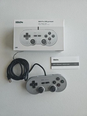 8BitDo - SN30 Pro Wired Controller for Switch and Windows - Gray | Open Box  - Image 1 of 4