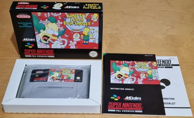 Krusty's Super Fun House for Super Nintendo SNES Complete & In EXC Condition - Image 1 of 4