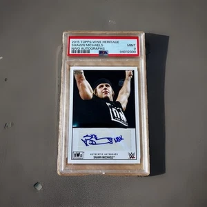 2015 Topps Heritage WWE Shawn Michaels NWO Autographs AUTO PSA 9 POP 2 NO HIGHER - Picture 1 of 2