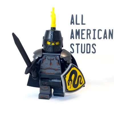 LEGO Castle Serpent Knight Minifigure 31168 King Black Snake Crusader Warrior - Image 1 of 4