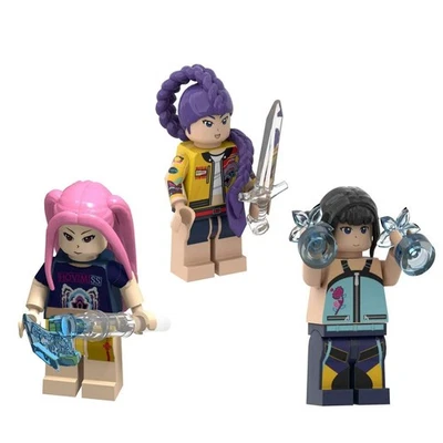 LACEY'S CRYPT KPop Demon Hunters Building Blocks Toys Huntrix Lego Figures Rumi Mira Zoey Gift