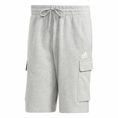 Pantalón Corto Deportivo Adidas Essentials French Terry Cargo Gris - Imagen 1 de 4
