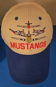 Mustangs P-51 Fighter Jets Commemorative Air Force Strapback Baseball Cap Hat - Picture 1 of 6