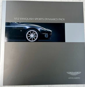 Aston Martin V12 Vanquish Sports Dynamic Pack Leaflet/Brochure - Picture 1 of 3