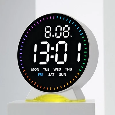 Running Second Digital LED Clocks Display Table Clock  for Bedroom - Image 1 of 4