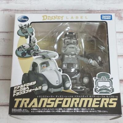 Transformers Disney Label Toy Donald Duck Holiday Vehicle Monochrome TAKARA - Image 1 of 2
