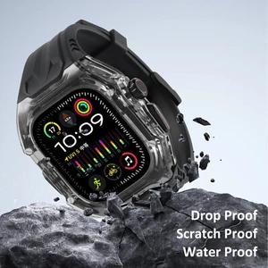 Coque Bumper Robuste + Bracelet Sport Silicone pour Apple Watch Series 10 9 8 7 Ultra 2 - Photo 1 sur 35