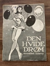 Der Weiße Traum Olly Holzmann Elfriede Datzig 1943 Vtg Old Danish Movie Program