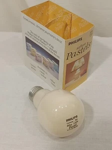 Philips 60w Softone Pastels With Hint Of PEACH Lightbulbs 1 Bulb Vintage + Bonus - Picture 1 of 10