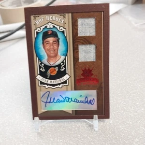 Juan Marichal 2005 Donruss HOF Heroes Diamond Kings Dual Jersey Autograph 18/25 - Picture 1 of 2