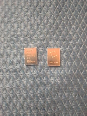 1 einzelner  1gr Silberbarren lose aus meiner Valcambi 100er Box , ESG  1auk1a - Bild 1 von 3