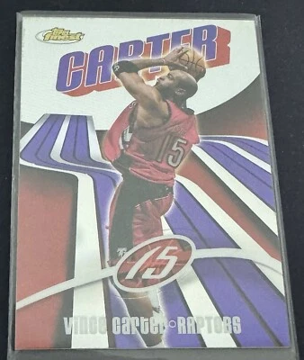 VINCE CARTER 2003-04 TOPPS FINEST REFRACTOR SP # 219/250 TORONTO RAPTORS LEGEND - Image 1 of 2