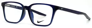 NIKE 5018 403 Midnight Navy Unisex Kids Square Eyeglasses 47-15-130 B:36 - Picture 1 of 15