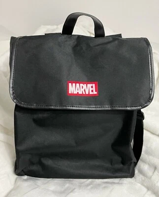 Marvel Japan, Solid Black with Logo Backpack with Adjustable Straps - Image 1 of 4