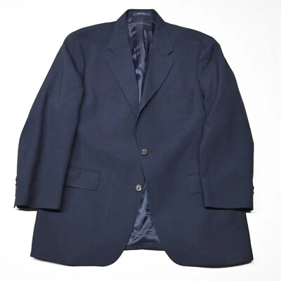 Chaps Ralph Lauren 44R Vtg 90s Navy 100% Wool Mens Blazer Sport Coat Jacket - Image 1 of 4