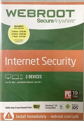 Webroot SecureAnywhere Internet Security - Full Version for Windows & Mac... - Image 1 of 2