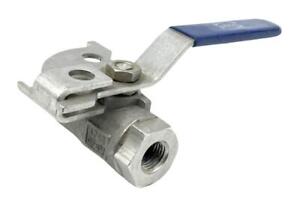 Nibco 1/4" Stainless Steel Threaded Ball Valve 2000 WOG CF8M