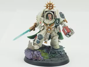 GW 40K DARK ANGELS CAPTAIN IN TERMINATOR ARMOUR. PAINTED. GREEN 1005 - Picture 1 of 4