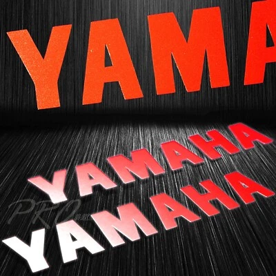 X2 8" tanque de combustible/carenado/llanta/rueda calcomanía reflectante logotipo vinilo pegatina Yamaha rojo Foto 1 de 3