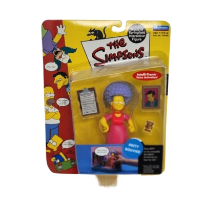 FIGURA DE ACCIÓN INTERACTIVA PATTY BOUVIER 2001 DE LOS SIMPSON NUEVA SERIE SELLADA 4 Foto 1 de 4
