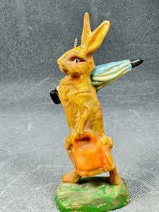Adornos de Pascua Pascua Dresde cartón Pascua conejo conejo conejo cesta de Pascua paraguas - Imagen 1 de 3