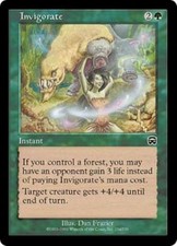 WOTC MtG Mercadian Masques Invigorate (C) (Foil) EX