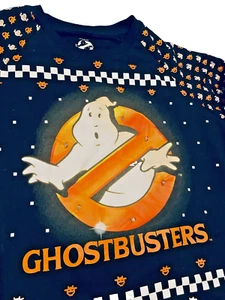 LIGHT UP Ghostbusters Sweatshirt Size XL - Picture 1 of 8