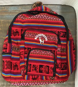 MACHU PICCHU - Backpack - 2 outer Zip Pockets, Bottle holder - New from Peru - Picture 1 of 9