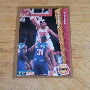 Tarjeta de baloncesto Fleer 1992 1993 Robert Horry RC Rookie #347 3 - Imagen 1 de 2