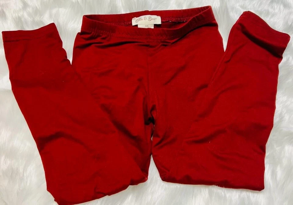 Calça Ella & Bow feminina vermelha tamanho 4/5 - Imagem 1 de 3