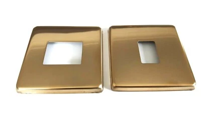 KINGS CHANDELIER SERVICES Light Switch Cover Plate Conversion in Victorian polished brass Single / Double