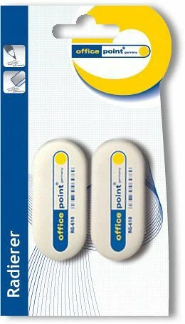 OFFICE POINT 2 Radierer Radiergummi Schulbedarf Radiergummis Bleistift Adventskalender Neu