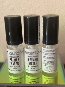 3 x Smashbox Photo Finish PRIMER WATER 0.16 fl.oz. mini try size new Free Ship! - Picture 1 of 4