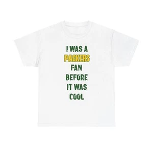 Green bay Packers Fan Tee, Unisex Cotton T-Shirt, Gift for Football Fans, - Picture 1 of 11