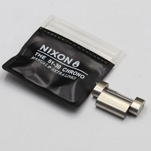 Nixon Genuine 1 Link Men's Wrist Watch Belt Band Bracelet Parts Silver 25mm - Picture 1 of 3