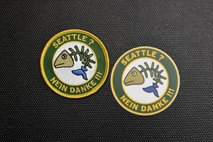 Seattle Nein Danke Patch & Sticker Set Portland Timbers PTFC RCTID PDX Iron-On - Picture 1 of 1