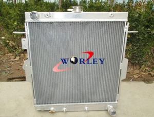 2Row Aluminum Radiator FOR TOYOTA LAND CRUISER HZJ70/HZJ73/HZJ77 1HZ 4.2L DIESEL - Picture 1 of 4